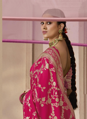 Nakshatra Red Dola silk saree
