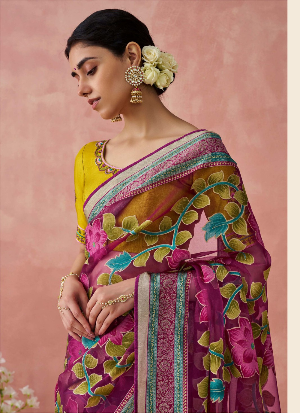 Nakshatra Maroon Premium saree