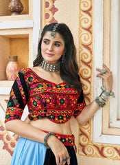 Nakshatra Sky Navratri Lehenga Choli