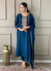 Nakshatra Blue Ready Made Designer suit