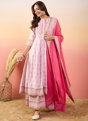 Nakshatra Off White Colored Silk Embroided suit