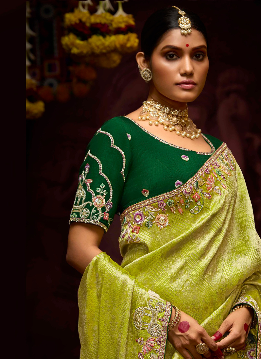 Nakshatra Yellow Banarasi Kanjivaram Designer Saree