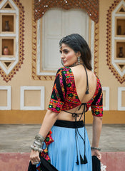Nakshatra Sky Navratri Lehenga Choli
