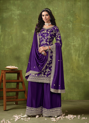 Nakshtara Voilet Party Wear Punjabi Suit