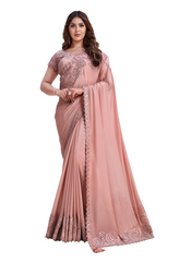 Nakshatra Pristine Peach Saree