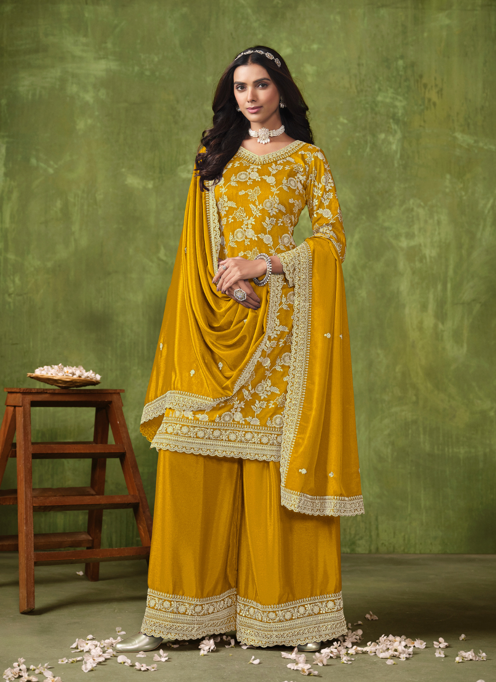 Nakshtara Yellow Party Wear Punjabi Suit