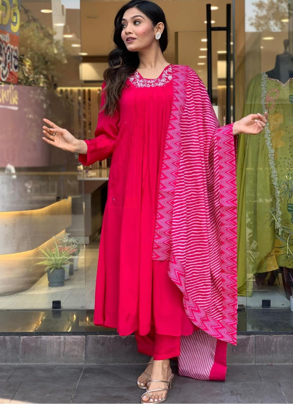 Nakshatra Gajri Ethnic Kurta Set