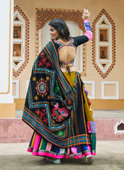 Nakshatra Mustard Yellow Navratri Lehenga Choli