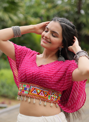 Nakshatra Pink Chaniya choli