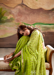 Nakshatra Green  Banarsi Georgette saree