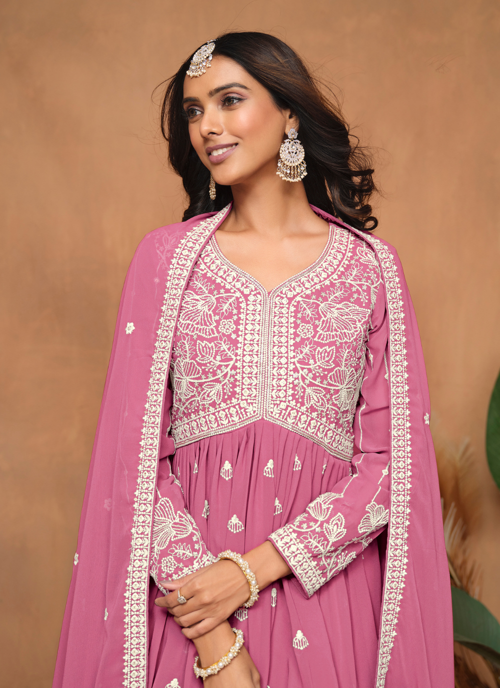 Nakshatra Pink Sharara Suits