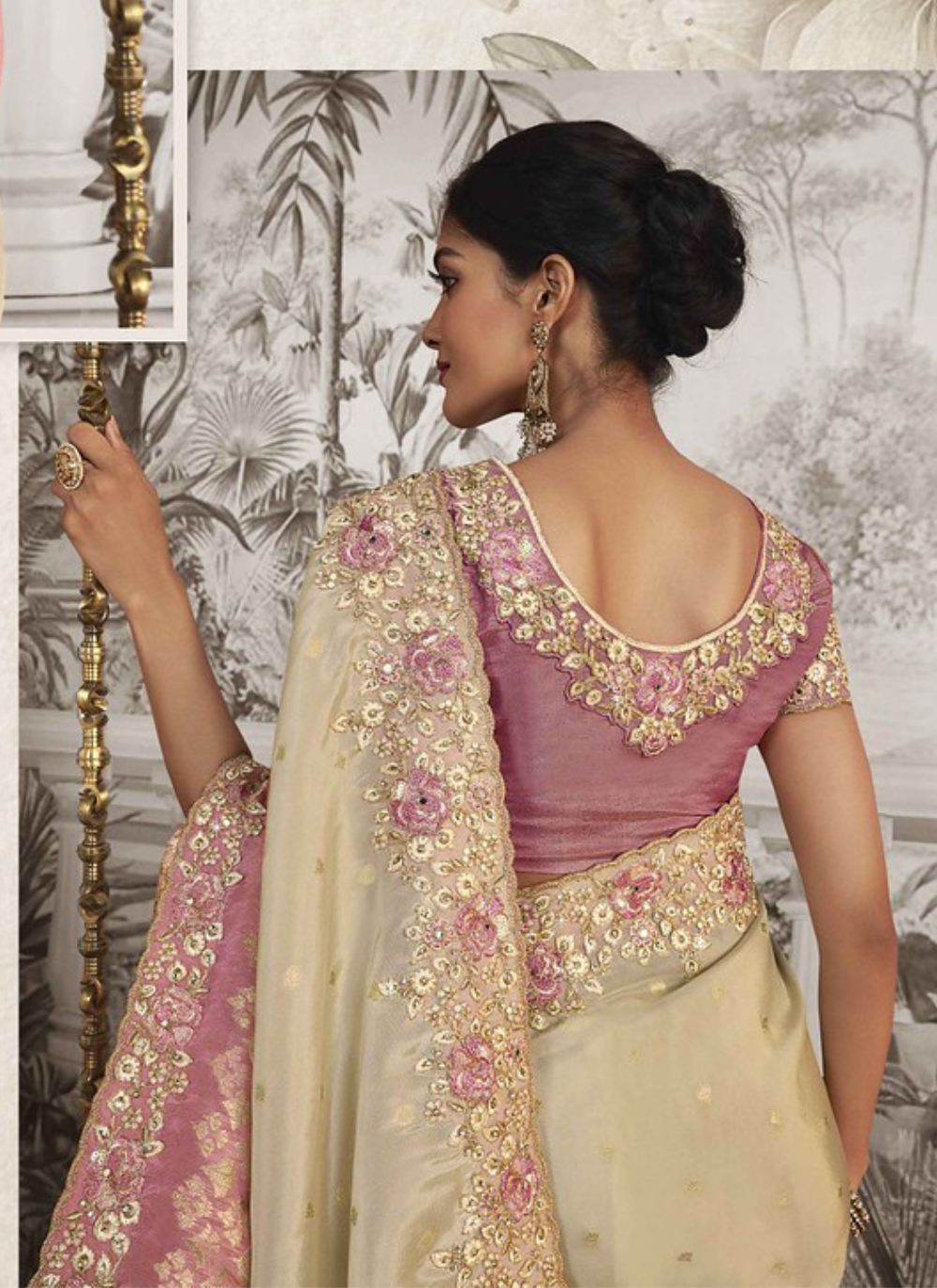 Rosé Royale Jacquard Saree
