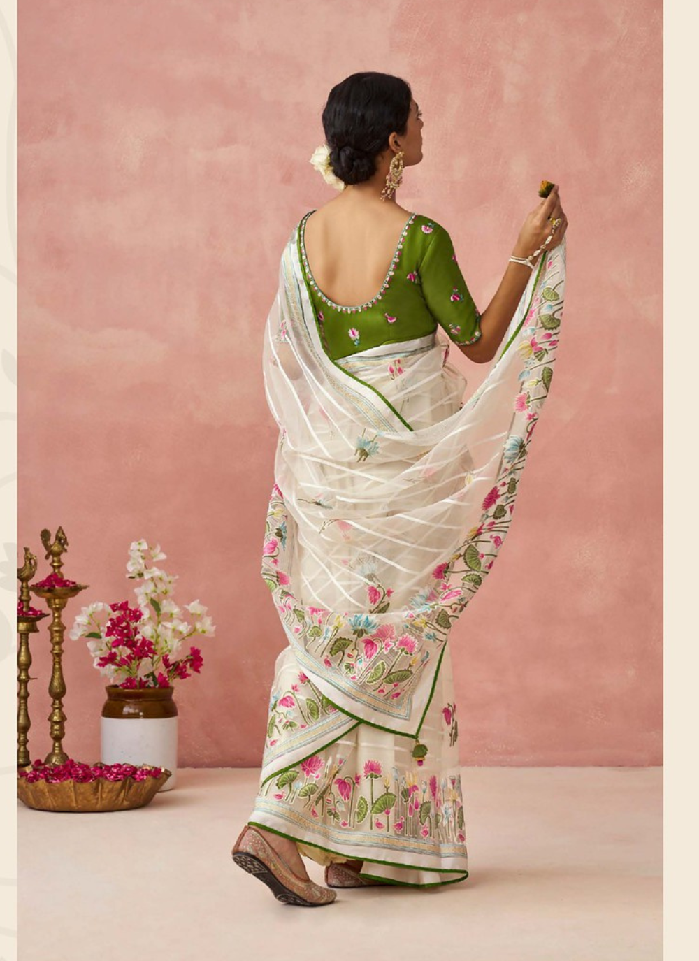 Nakshatra Off white Premium saree