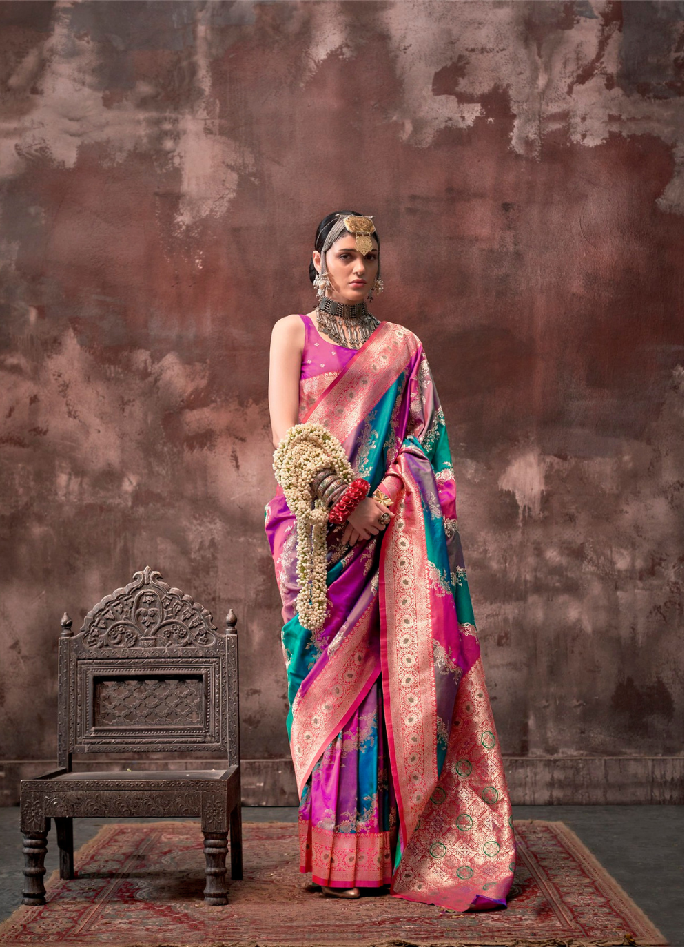 Nakshatra Multicoloured Silk Saree