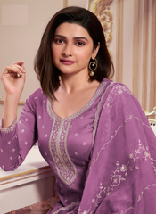 Nakshatra Purple Light Party Wear Suit