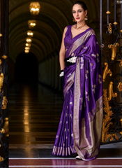 Nakshatra Blue Munga Silk Saree