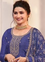 Nakshatra Georgette Blue Party Wear Salwar Suit