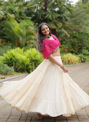 Nakshatra Pink Chaniya choli