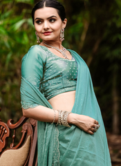 Nakshatra Sea Green  Party wear sari