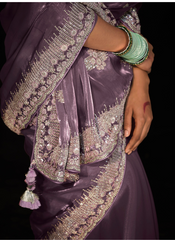 Magical Mauve Wedding saree
