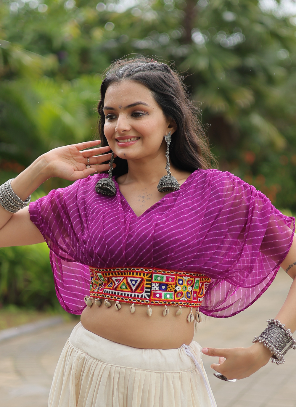 Nakshatra Purple Chaniya choli