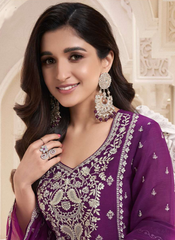 Nakshatra Purple Pakistani Salwar Kameez