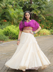 Nakshatra Purple Chaniya choli