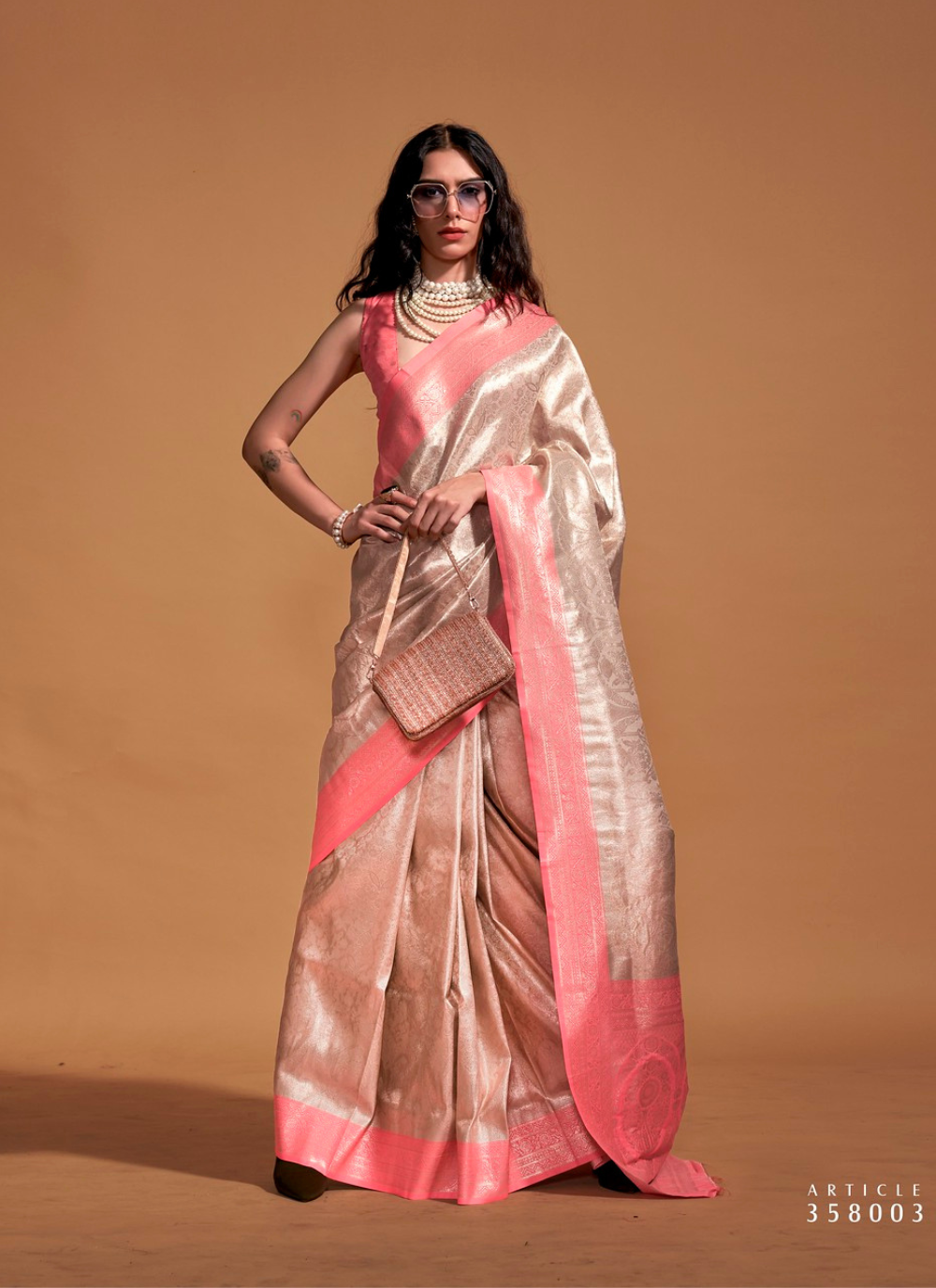 Nakshatra Golden  Kanjeevaram  saree