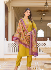 Nakshatra Mustard Readymade Suit
