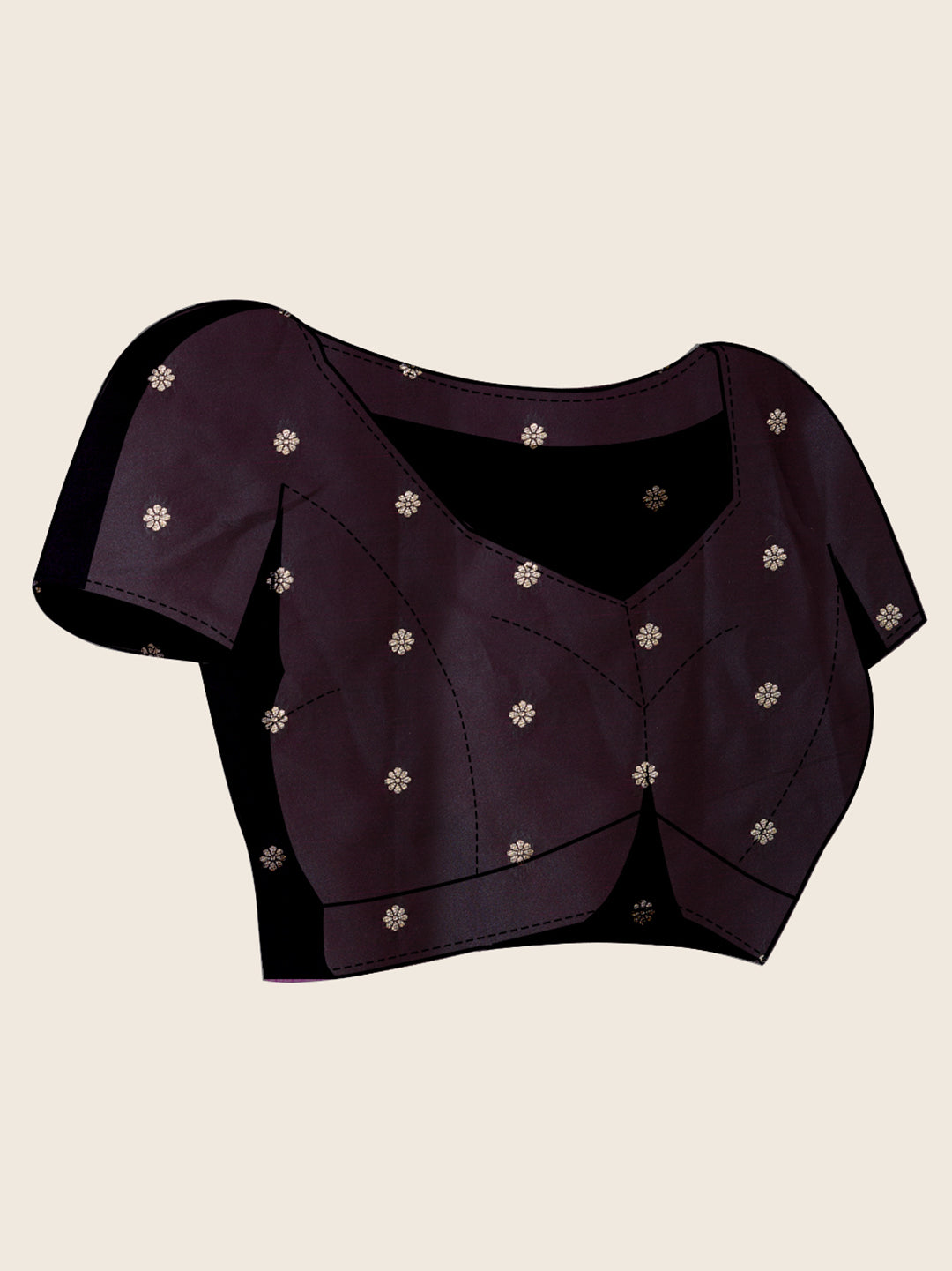 Nakshatra Wine Satin Silk Saree