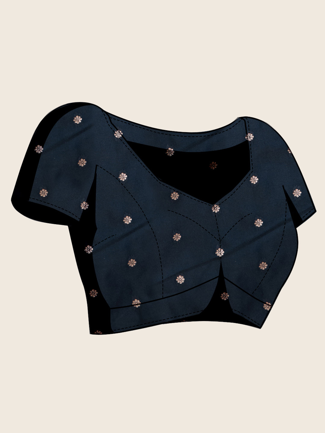 Nakshatra Blue Satin Silk Saree