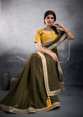 Nakshatra Mahendi Green Traditional Designer Saree