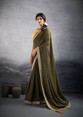 Nakshatra Mahendi Green Traditional Designer Saree