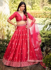 Pink Pearl Artistry Lehenga Choli