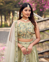 Royal Silk Pistachio Ensemble