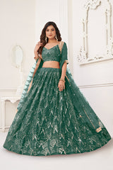 Serene Meadow Green Lehenga