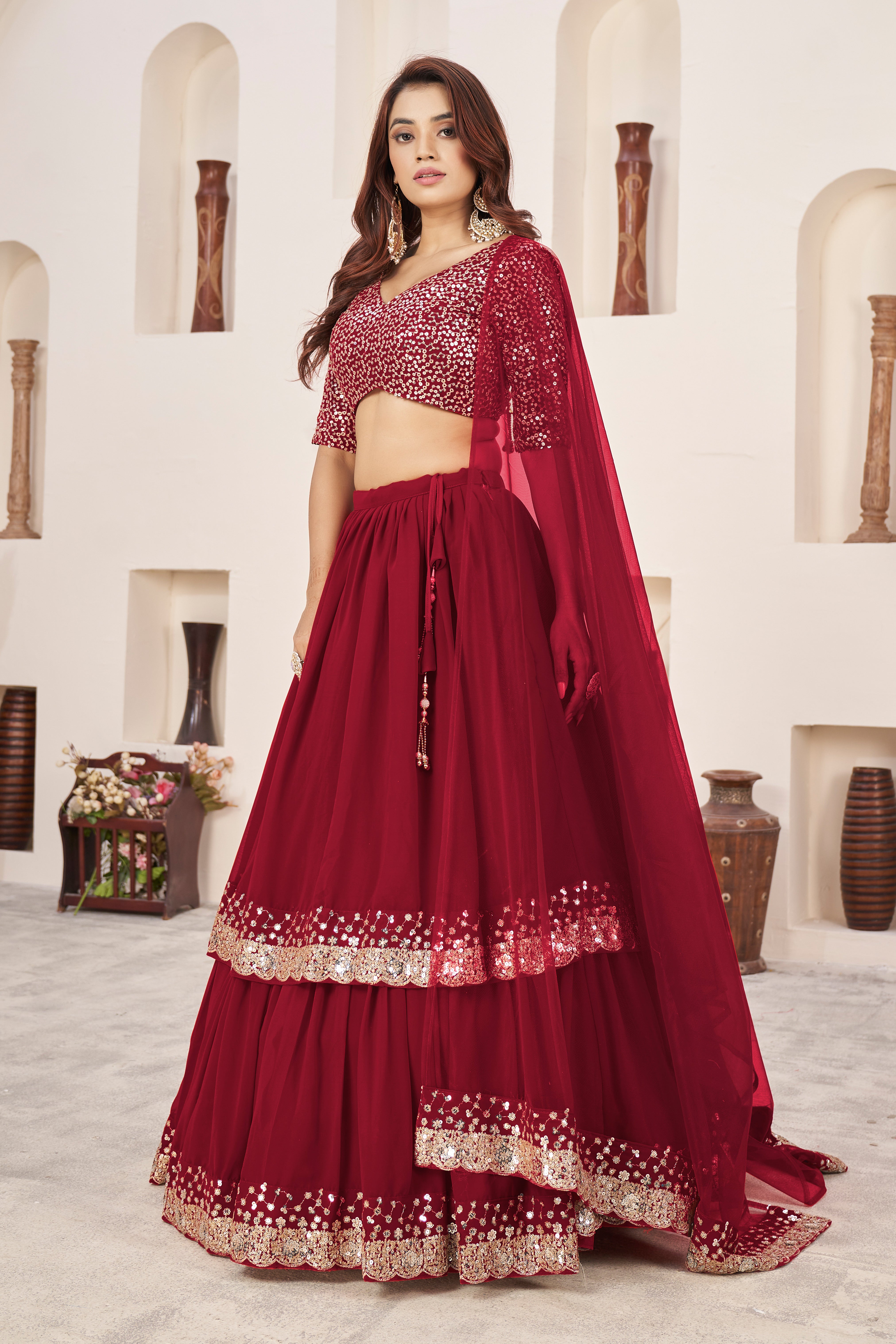 Ravishing Red Lehenga choli