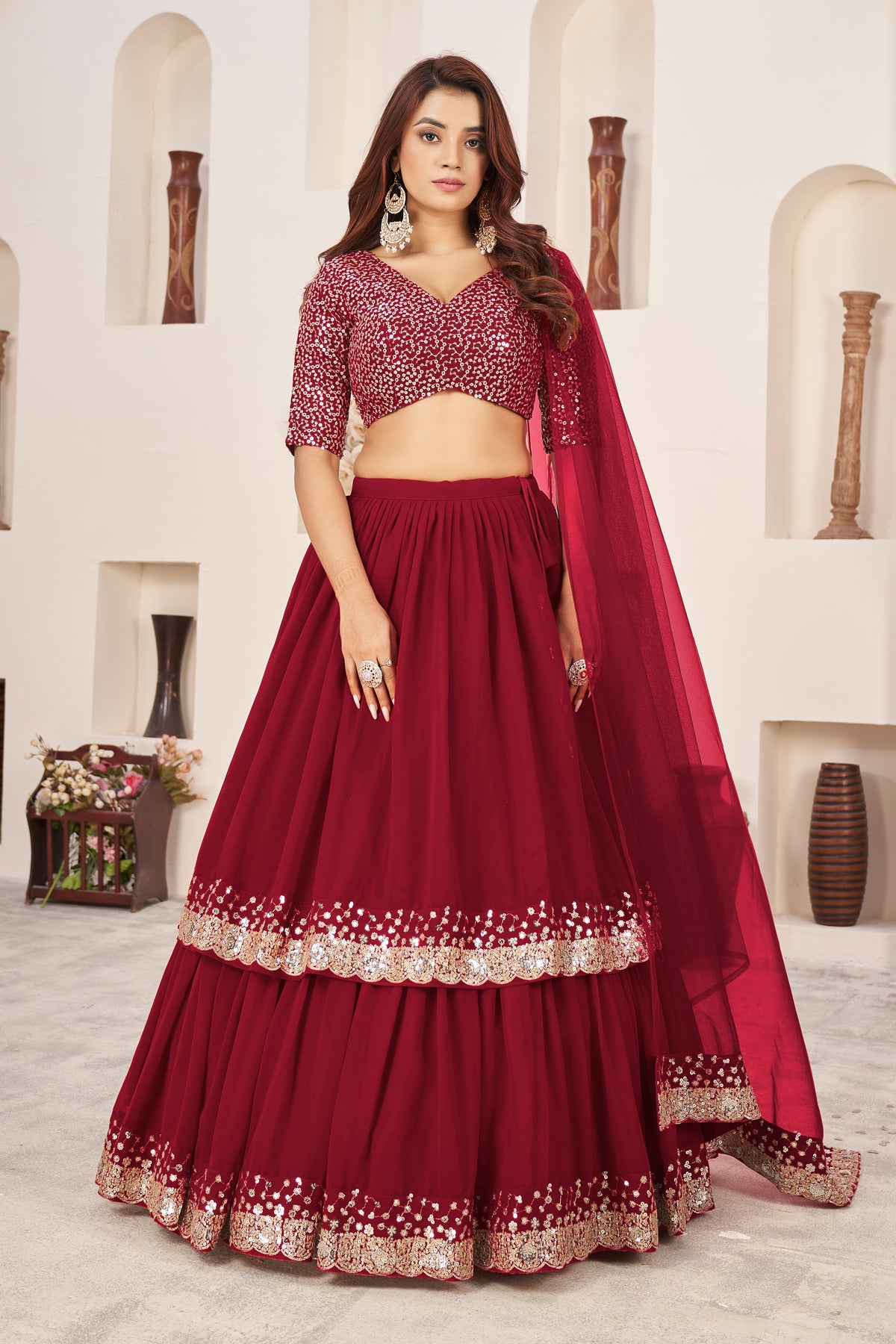 Ravishing Red Lehenga choli