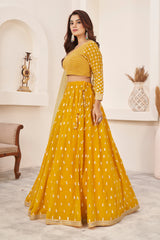 Marvellous Yellow Lehenga choli