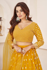 Marvellous Yellow Lehenga choli