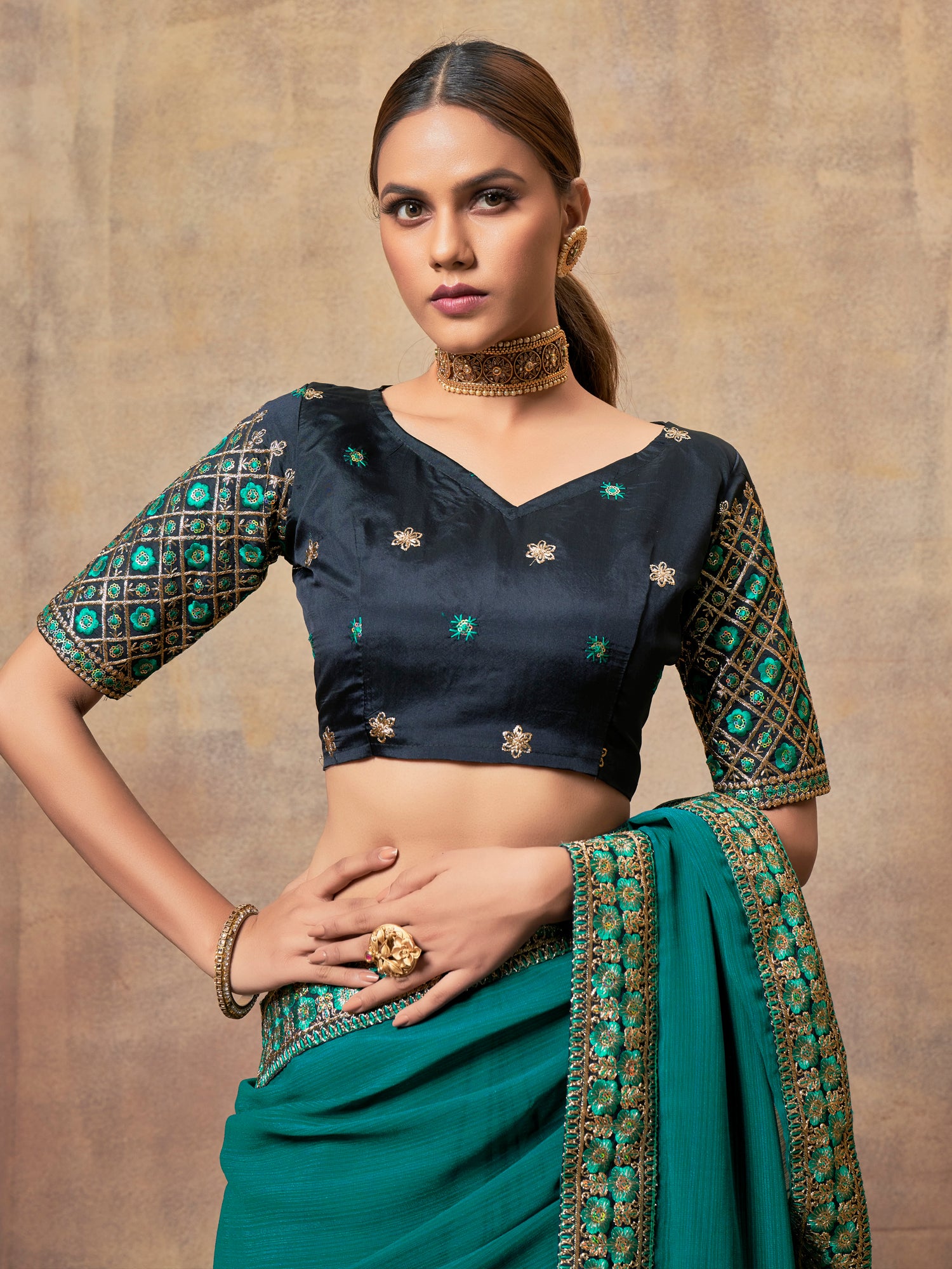 Gorgeous chiffon  saree