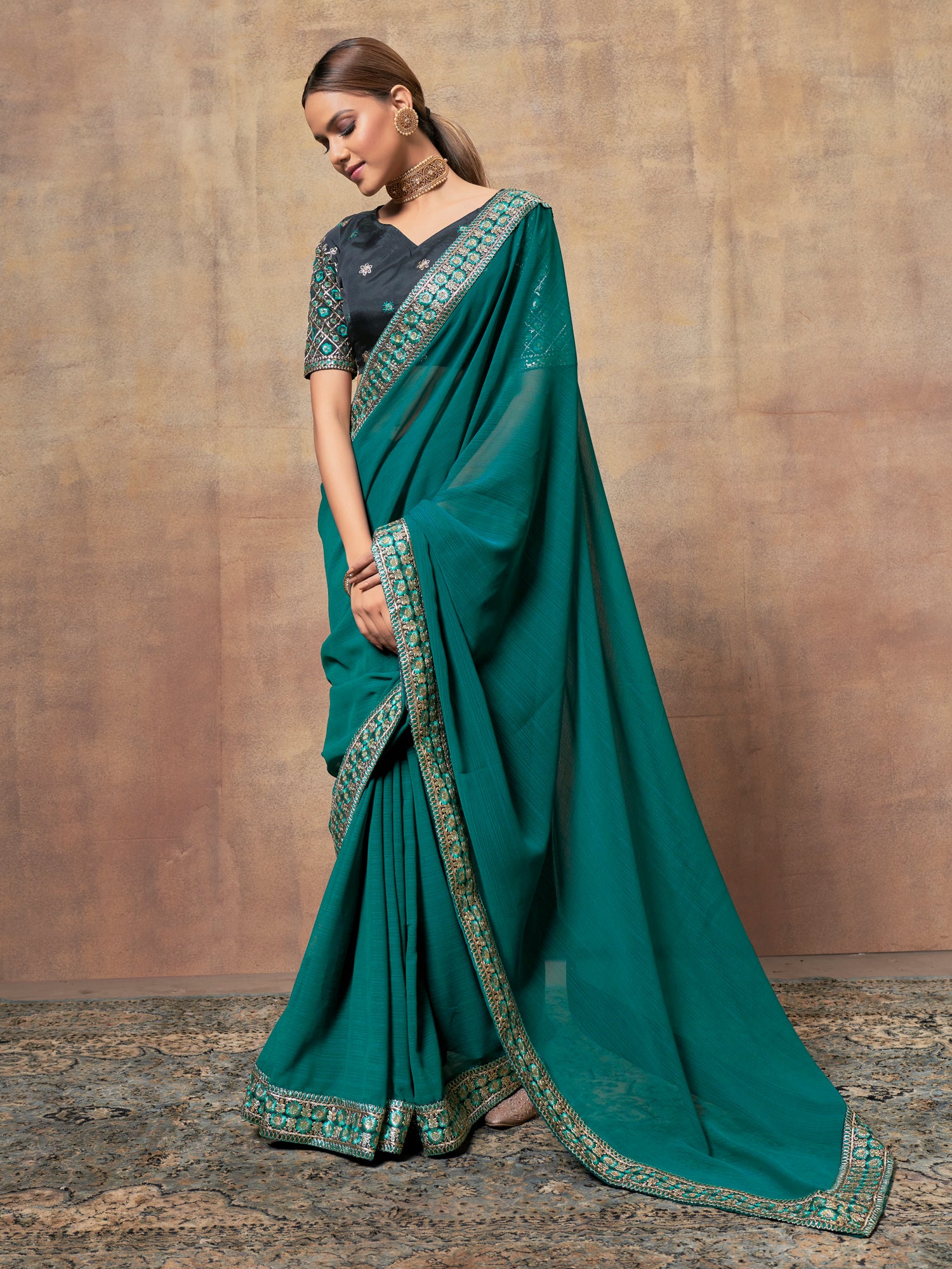 Gorgeous chiffon  saree