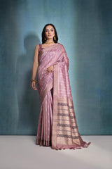 Marvellous  Mauve silk saree