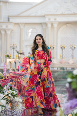 Multicolored Readymade Sharara suit