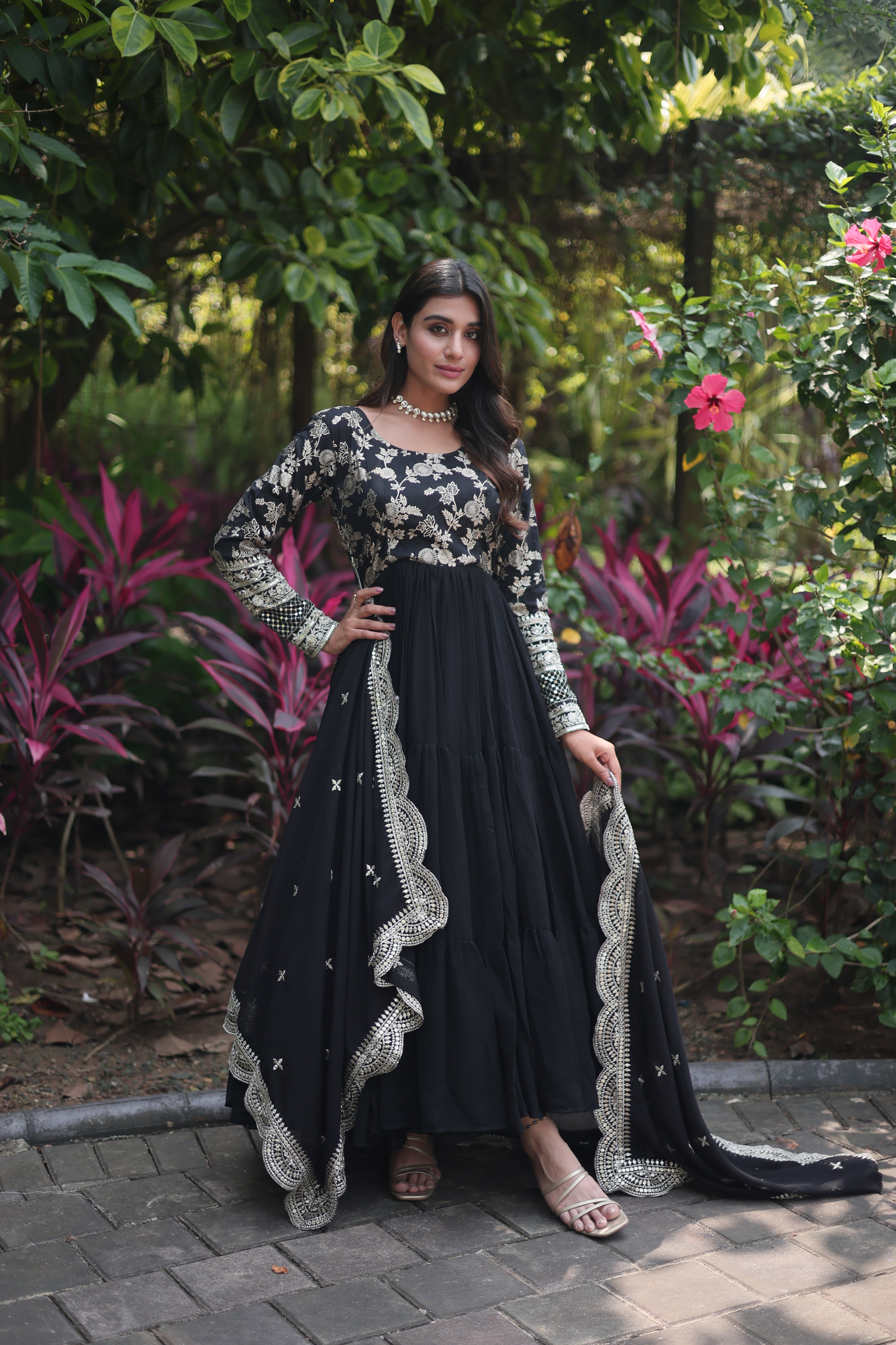 Bold and Beautiful Black Gown