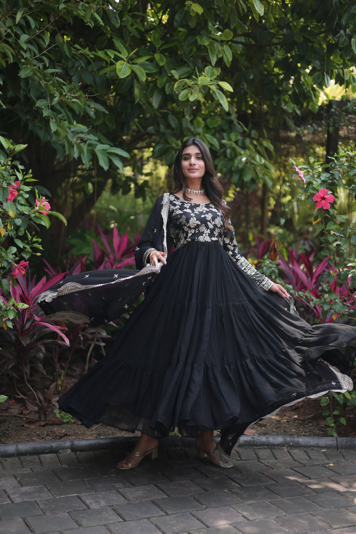 Bold and Beautiful Black Gown