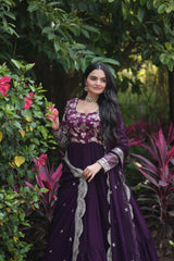 Wonderful Wine Georgette Gown