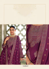 Nakshatra Wine viscose  Pashmina suit