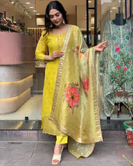 Nakshatra Youthful Yellow readymade suit