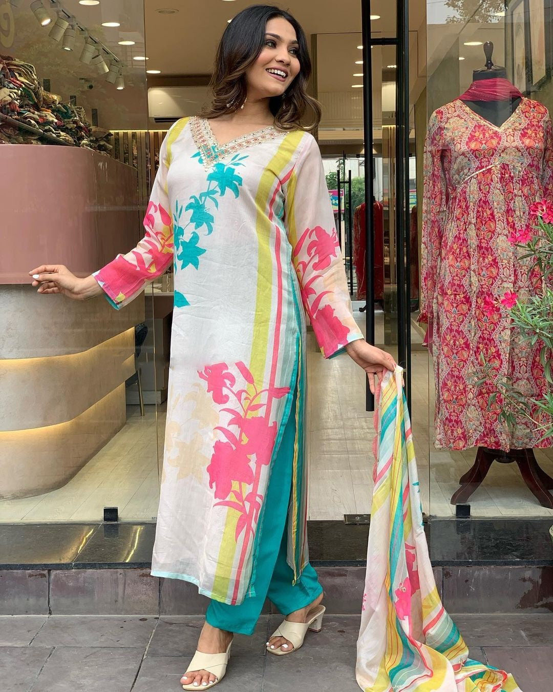 Nakshatra Multicolored readyamade suit